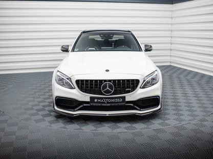Maxton Design Front Splitter V.3 Mercedes-AMG C63 Sedan / Estate W205 / S205