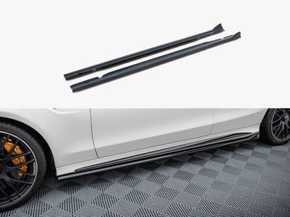 Maxton Design Side Skirts Diffusers V.2 Mercedes-AMG C63 Sedan / Estate W205 / S205