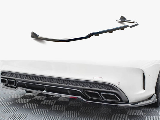 Maxton Design Rear Splitter (Vertical Bars) Mercedes-AMG C63 Sedan / Estate W205 / S205