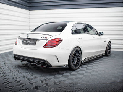 Maxton Design Rear Splitter (Vertical Bars) Mercedes-AMG C63 Sedan / Estate W205 / S205