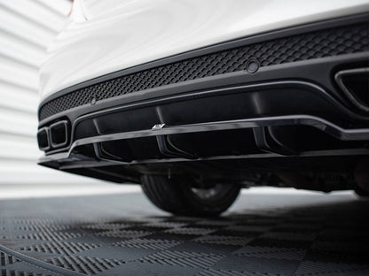 Maxton Design Rear Splitter (Vertical Bars) Mercedes-AMG C63 Sedan / Estate W205 / S205