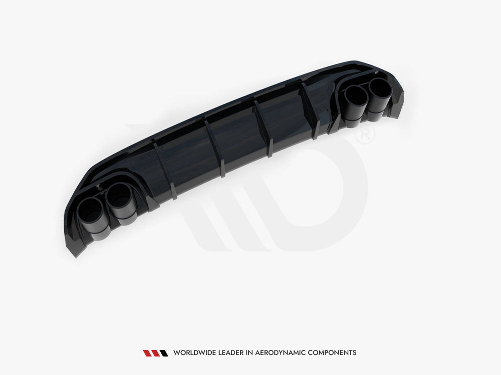 Maxton Design Rear Valance + Exhaust Ends Imitation Audi A3 S-Line Sedan 8Y