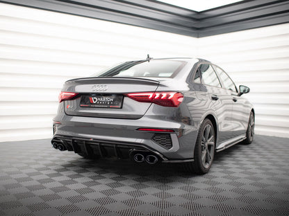 Maxton Design Rear Valance + Exhaust Ends Imitation Audi A3 S-Line Sedan 8Y