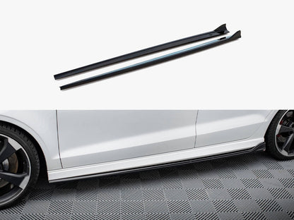 Maxton Design Side Skirts Diffusers V.3 Audi RS3 Sedan 8V Facelift
