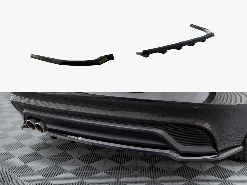 Maxton Design Central Rear Splitter (Vertical Bars) Jaguar XE X760 Facelift