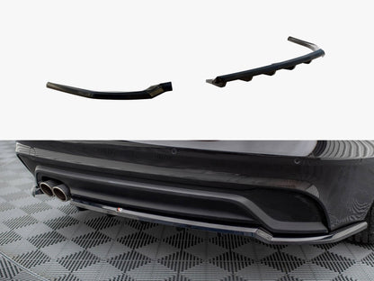 Maxton Design Central Rear Splitter (Vertical Bars) Jaguar XE X760 Facelift