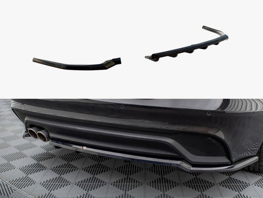 Maxton Design Central Rear Splitter (Vertical Bars) Jaguar XE X760 Facelift