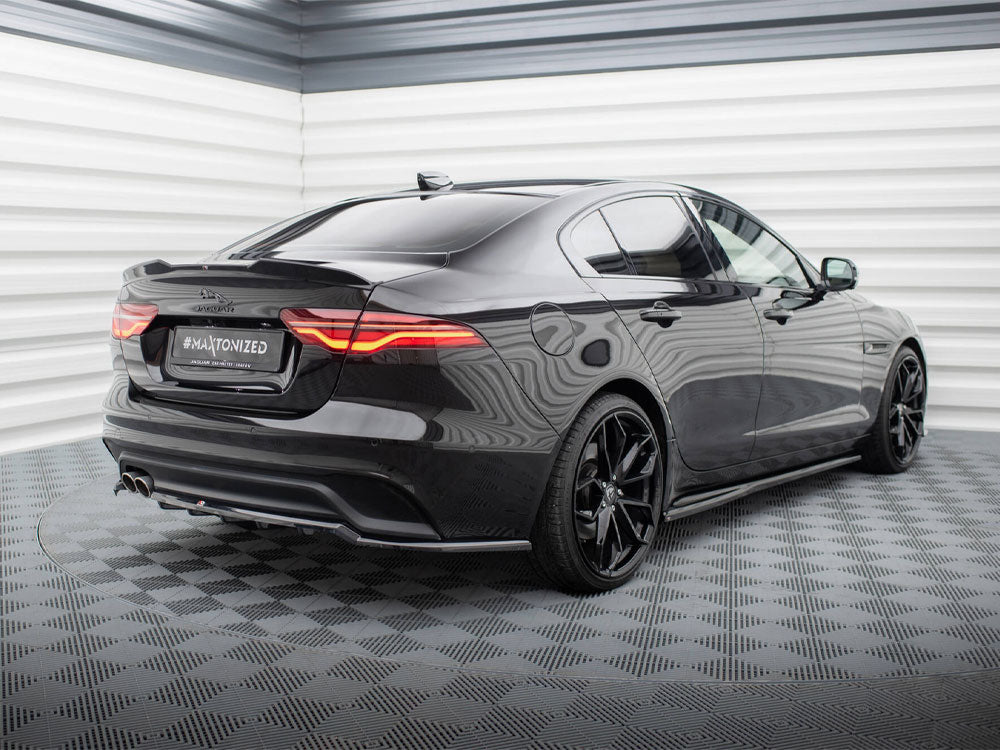 Maxton Design Central Rear Splitter (Vertical Bars) Jaguar XE X760 Facelift