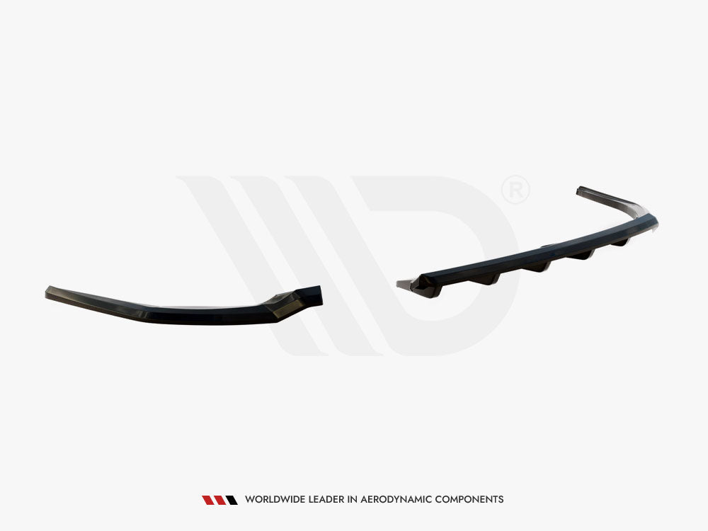 Maxton Design Central Rear Splitter (Vertical Bars) Jaguar XE X760 Facelift