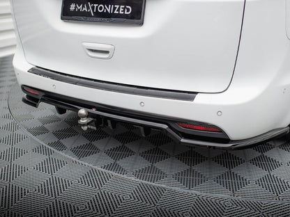 Maxton Design Central Rear Splitter (Vertical Bars) Chrysler Pacifica Mk2 Facelift