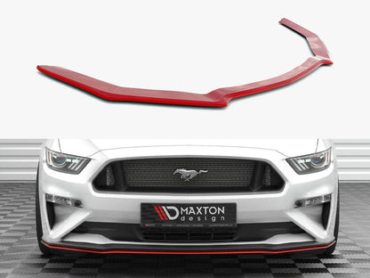 Maxton Design Front Splitter V.2 Ford Mustang Mk6 Facelift