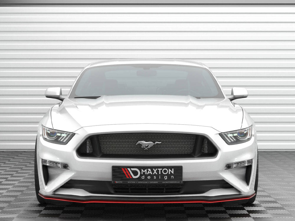 Maxton Design Front Splitter V.2 Ford Mustang Mk6 Facelift