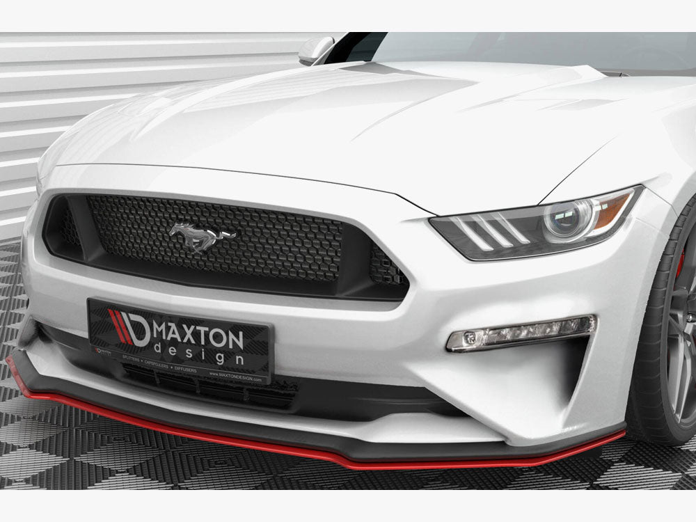 Maxton Design Front Splitter V.2 Ford Mustang Mk6 Facelift