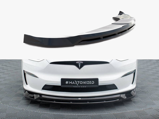 Maxton Design Front Splitter V.1 Tesla Model X Mk1 Facelift