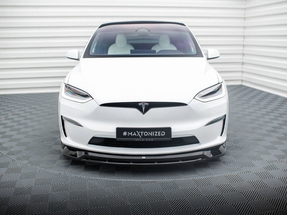 Maxton Design Front Splitter V.1 Tesla Model X Mk1 Facelift
