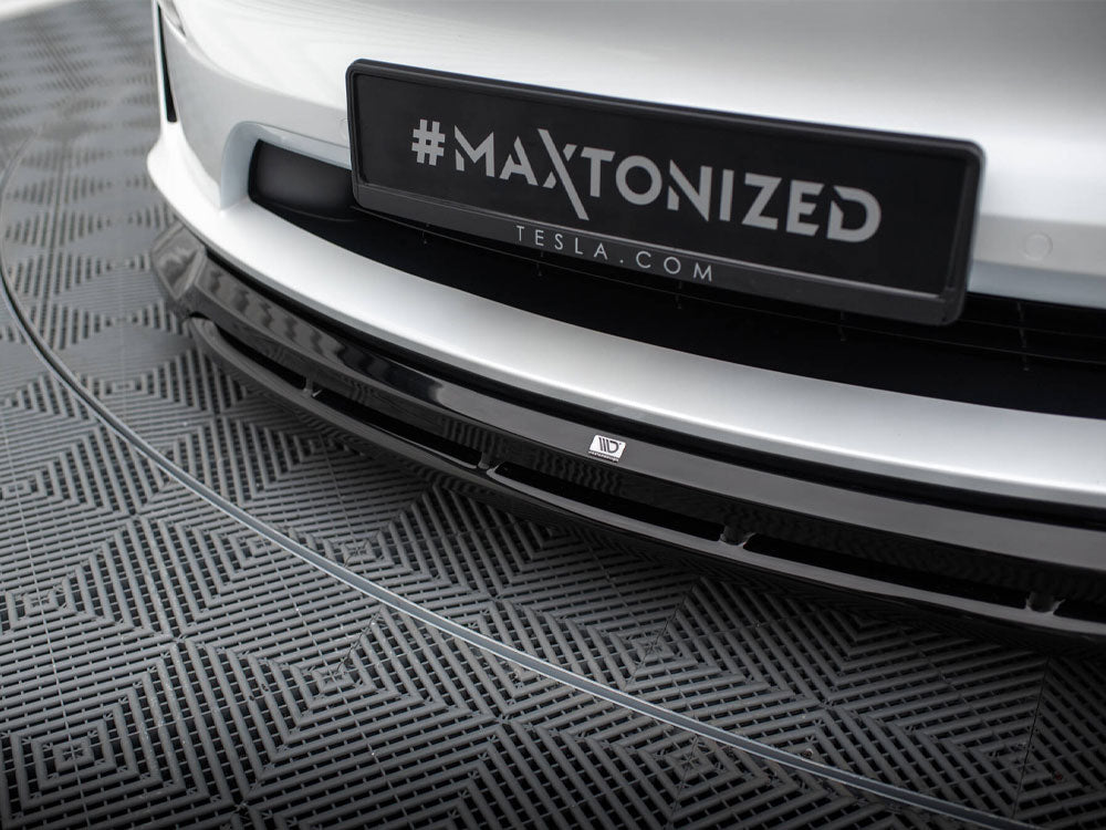 Maxton Design Front Splitter V.1 Tesla Model X Mk1 Facelift