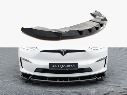 Maxton Design Front Splitter V.2 Tesla Model X Mk1 Facelift