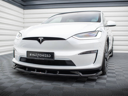 Maxton Design Front Splitter V.2 Tesla Model X Mk1 Facelift