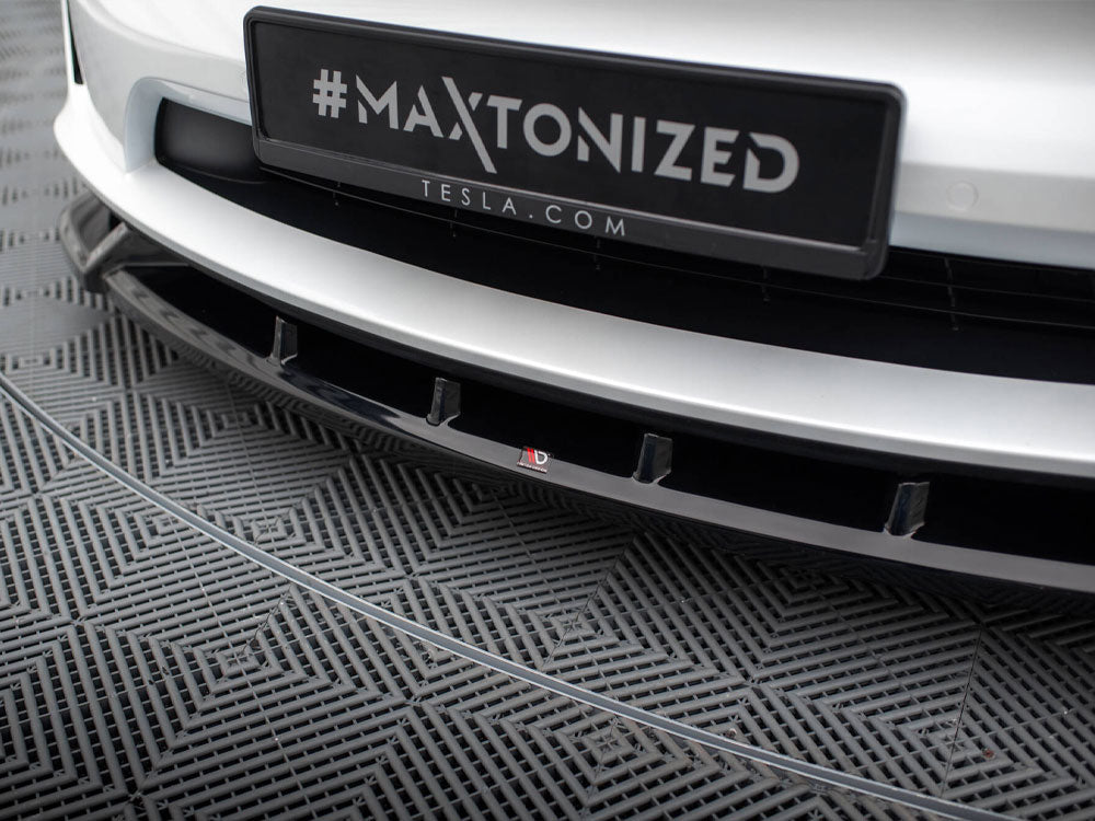 Maxton Design Front Splitter V.2 Tesla Model X Mk1 Facelift