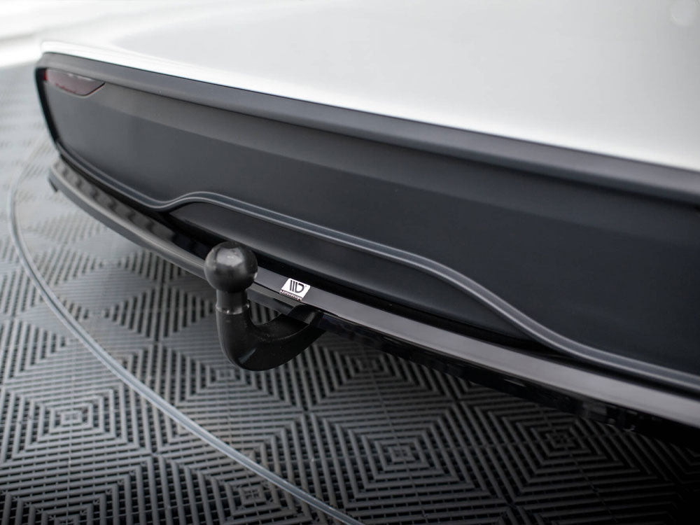 Maxton Design Rear Splitter (Vertical Bars) Tesla Model X Mk1 Facelift