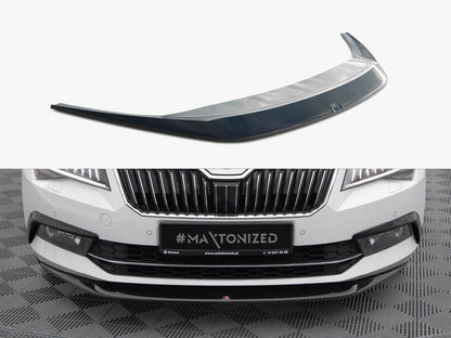 Maxton Design Front Splitter V.1 Skoda Superb Mk3 - Textured