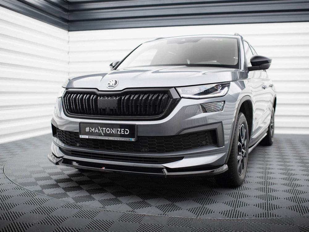 Maxton Design Front Splitter V.1 Skoda Kodiaq Sportline Mk1 Facelift