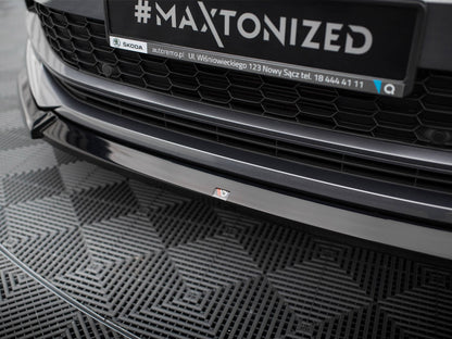 Maxton Design Front Splitter V.1 Skoda Kodiaq Sportline Mk1 Facelift