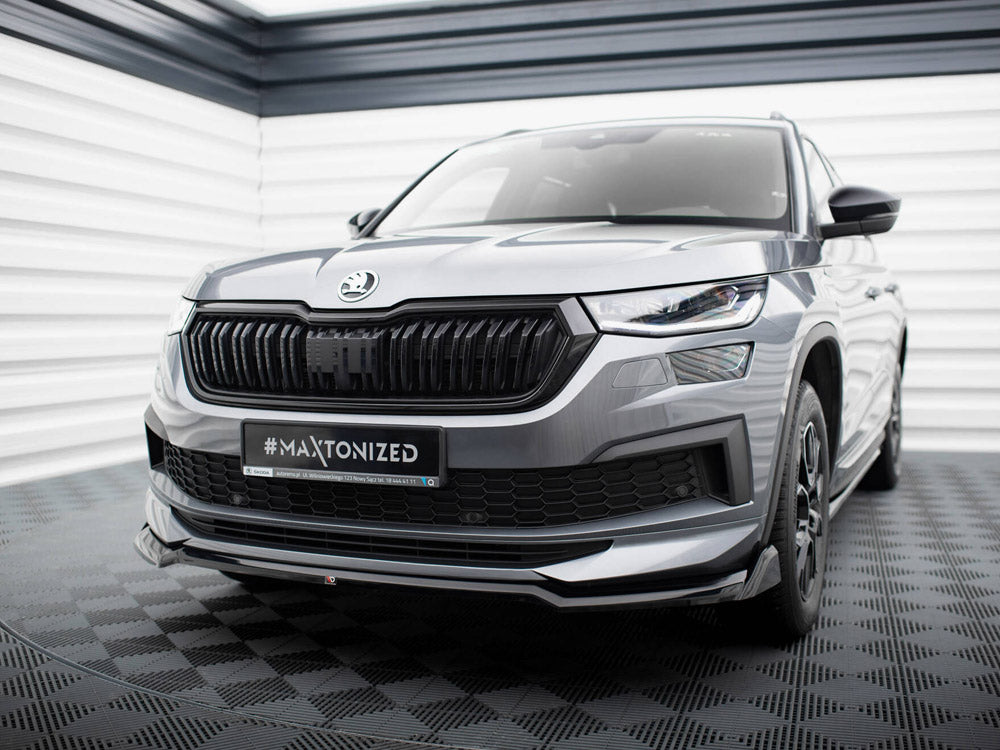 Maxton Design Front Splitter V.2 Skoda Kodiaq Sportline Mk1 Facelift