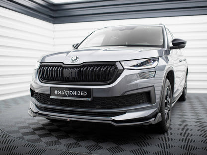 Maxton Design Front Splitter V.2 Skoda Kodiaq Sportline Mk1 Facelift
