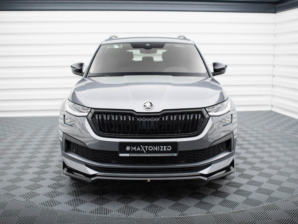 Maxton Design Front Splitter V.2 Skoda Kodiaq Sportline Mk1 Facelift