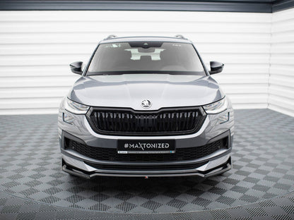 Maxton Design Front Splitter V.2 Skoda Kodiaq Sportline Mk1 Facelift