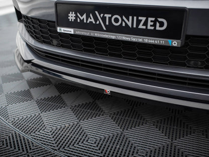 Maxton Design Front Splitter V.2 Skoda Kodiaq Sportline Mk1 Facelift