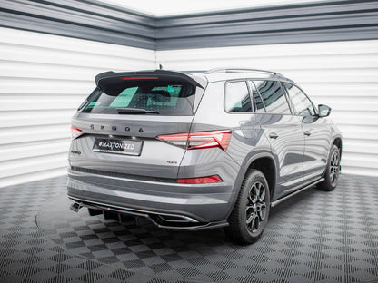 Maxton Design Rear Splitter (Vertical Bars) Skoda Kodiaq Sportline Mk1 Facelift