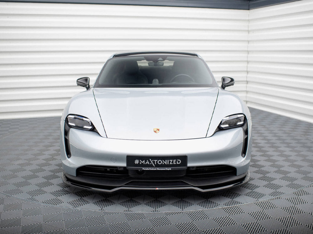 Maxton Design Front Splitter Porsche Taycan / Taycan 4 / Taycan 4S / Taycan GTS Mk1