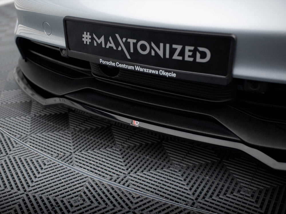 Maxton Design Front Splitter Porsche Taycan / Taycan 4 / Taycan 4S / Taycan GTS Mk1