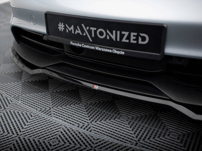 Maxton Design Front Splitter Porsche Taycan / Taycan 4 / Taycan 4S / Taycan GTS Mk1
