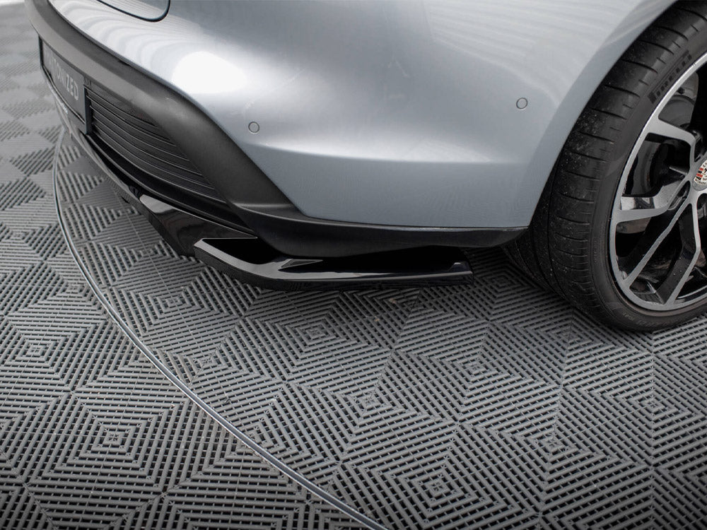 Maxton Design Rear Splitter (Vertical Bars) Porsche Taycan / Taycan 4 / Taycan 4S / Taycan GTS Mk1