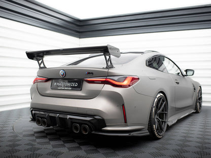 Maxton Design Carbon Spoiler With External Brackets Uprights BMW M4 G82 / G82 Facelift / M440i / 4 M-Pack G22 / G22 Facelift