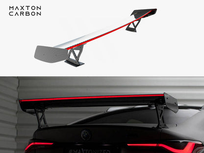 Maxton Design Carbon Spoiler With External Brackets Uprights + LED BMW M4 G82 / G82 Facelift / M440i / 4 M-Pack G22 / G22 Facelift
