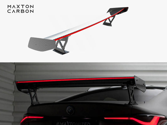 Maxton Design Carbon Spoiler With External Brackets Uprights + LED BMW M4 G82 / G82 Facelift / M440i / 4 M-Pack G22 / G22 Facelift