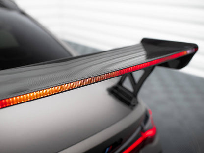Maxton Design Carbon Spoiler With External Brackets Uprights + LED BMW M4 G82 / G82 Facelift / M440i / 4 M-Pack G22 / G22 Facelift