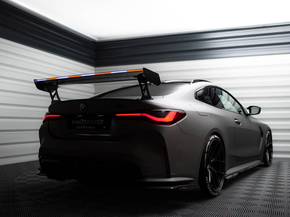 Maxton Design Carbon Spoiler With External Brackets Uprights + LED BMW M4 G82 / G82 Facelift / M440i / 4 M-Pack G22 / G22 Facelift