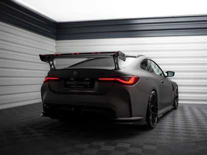 Maxton Design Carbon Spoiler With External Brackets Uprights + LED BMW M4 G82 / G82 Facelift / M440i / 4 M-Pack G22 / G22 Facelift