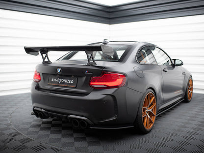 Maxton Design Carbon Spoiler With Internal Brackets Uprights BMW M2 F87