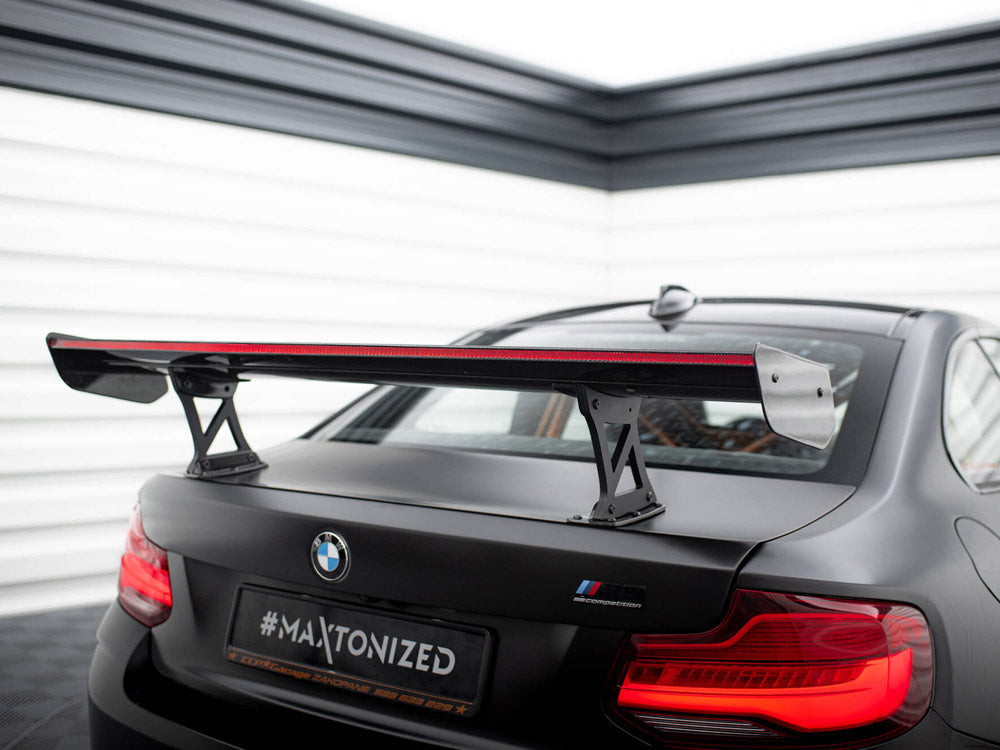 Maxton Design Carbon Spoiler With Internal Brackets Uprights + LED BMW M2 F87
