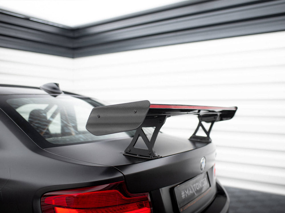 Maxton Design Carbon Spoiler With Internal Brackets Uprights + LED BMW M2 F87