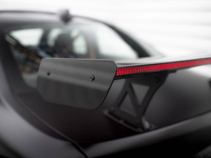Maxton Design Carbon Spoiler With Internal Brackets Uprights + LED BMW M2 F87