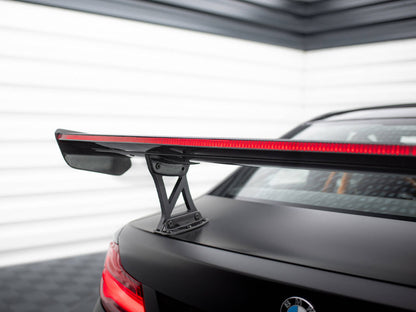 Maxton Design Carbon Spoiler With Internal Brackets Uprights + LED BMW M2 F87