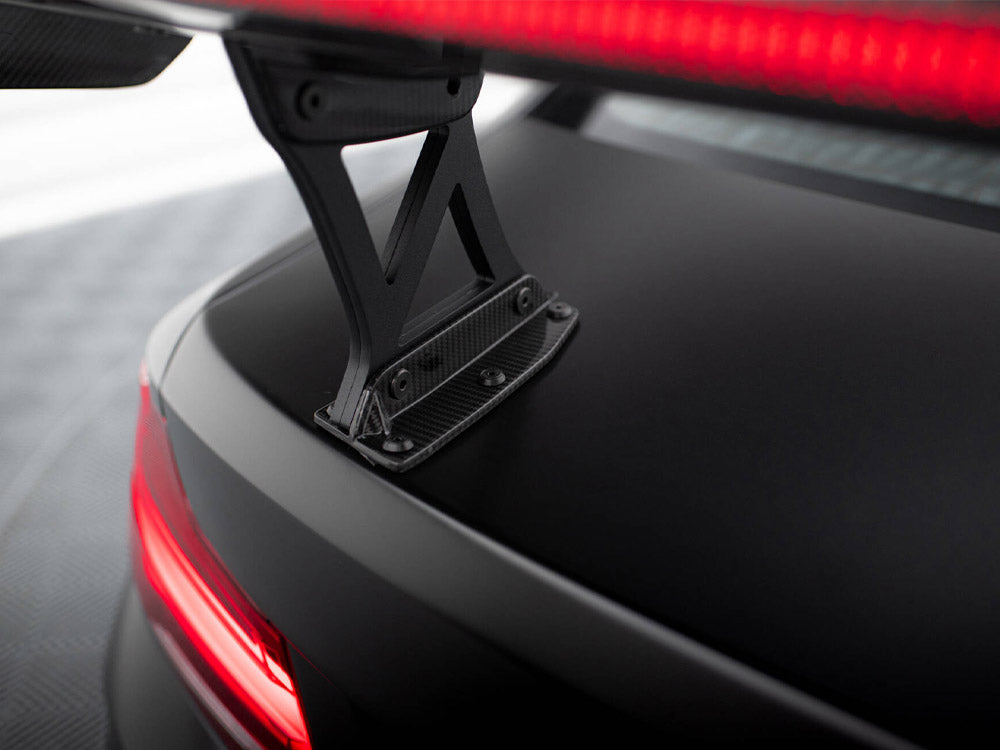 Maxton Design Carbon Spoiler With Internal Brackets Uprights + LED BMW M2 F87