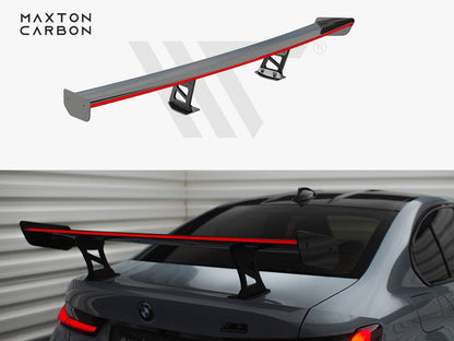 Maxton Design Carbon Spoiler With Internal Brackets Uprights + LED BMW M3 G80 / M340i G20 / 3 M-Pack G20 / 3 Standard G20